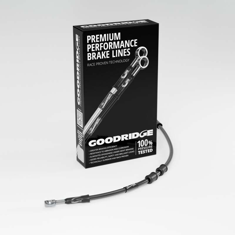 Goodridge 18-19 HD FLTRXSE CVO Road Glide -2in Clutch Line Kit - Black