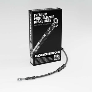 Goodridge 15-16 HD FLTRX/S Road Glide +8in Clutch Line Kit - Black