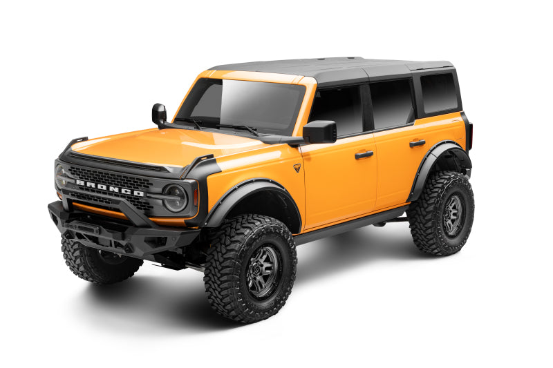 RealTruck 21-24 Ford Bronco 4dr VoltStep Electric Running Board Kit (No Drill) - Tex. Blk
