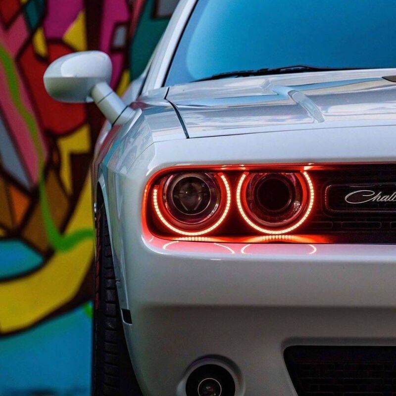 Oracle Dodge Challenger 15-21 LED Waterproof Halo Kit - ColorSHIFT
