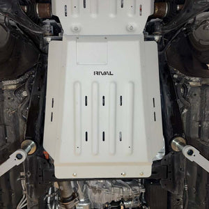 Rival 2015-2026 Ford F150 Powerboost Only Aluminum Transmission Catalytic Converter Skid Plate