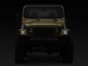 Raxiom 97-06 Jeep Wrangler TJ Axial Series LED Sequential Cornering Lights- Smoked