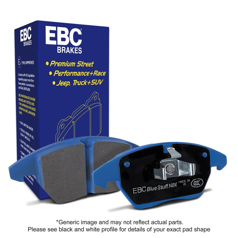 EBC 11+ Porsche Cayenne 3.0 Supercharged Hybrid Bluestuff Rear Brake Pads