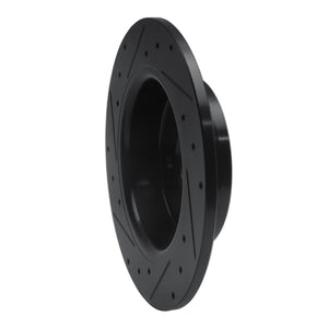 R1 02-08 Seat ALHAMBRA Rear Right Drilled & Slotted Black Brake Rotor