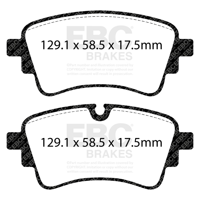 EBC 2020+ Audi A4 B9 2.0T Greenstuff Rear Brake Pads