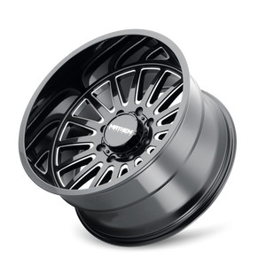 Mayhem 8114 Utopia 20x9 / 8x165.1 BP / 18mm Offset / 125.2mm Hub Black w/ Milled Spokes Wheel