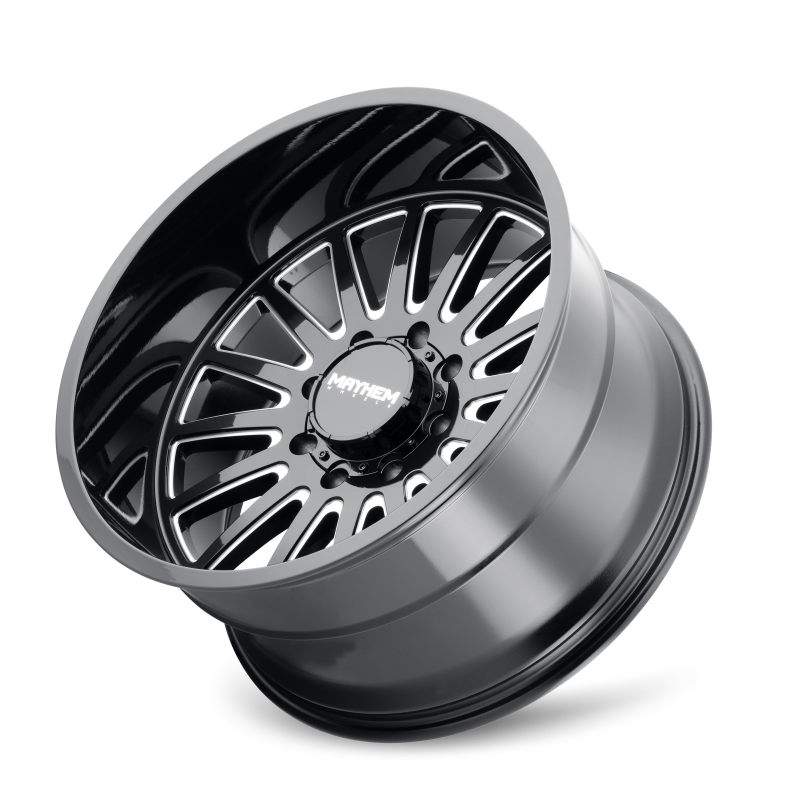 Mayhem 8114 Utopia 20x10 / 6x139.7 BP / -19mm Offset / 106mm Hub Black w/ Milled Spokes Wheel