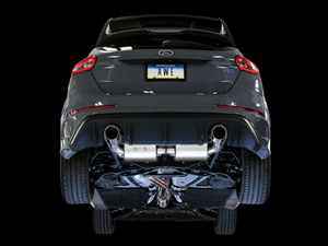 AWE Tuning Ford Focus RS Touring Edition Cat-Back Exhaust - Non-Resonated - Diamond Black Tips