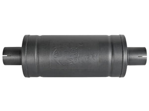 aFe MACH Force-Xp 409 SS Muffler w/ Black finish 2-1/2in Inlet & Outlet 14in x 16in Diameter