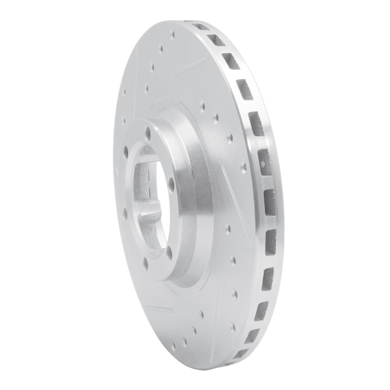 R1 86-95 Dodge Raider Front Left Drilled & Slotted Silver Brake Rotor