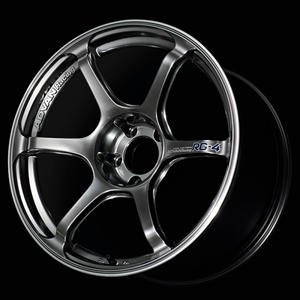 Advan RG-4 17x8.0 / +54 Offset / 5x114.3 / 73mm Bore / Racing Hyper Black and Ring