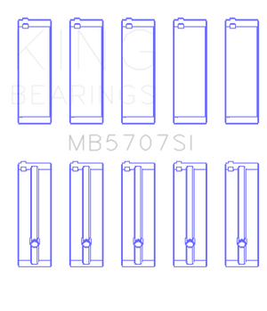 King Engine Bearings Hyundai G4KE / G4KC (Size +25) Main Bearings (Set of 5)