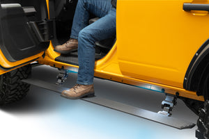 RealTruck 21-24 Ford Bronco 4dr VoltStep Electric Running Board Kit (No Drill) - Tex. Blk