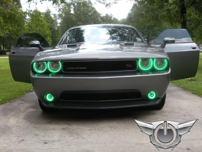 Oracle Dodge Challenger 08-14 Halo Kit (ProjectorHL) - ColorSHIFT w/o Controller