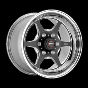 Weld S79 HD S79 15x10in / 5x135 BP / 5.5in BS Black Center - Polished Shell Wheel