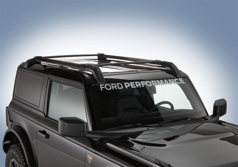 Ford Racing Ford Performance Bronco Windshield Banner - Silver