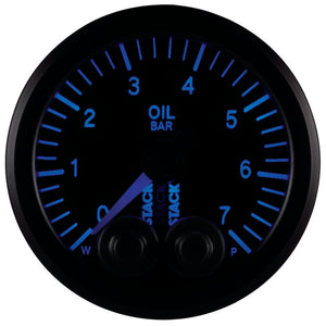 Autometer Stack 52mm 0-7 Bar M10 Male Pro-Control Oil Pressure Gauge - Black