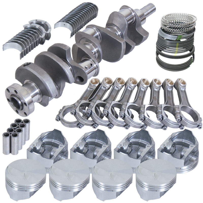 Eagle Ford 289/302 3.400in Crank 5.400in I-Beam Rods -5cc Flat Top 4.000in Pistons Rotating Assembly