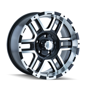 ION Type 179 16x8 / 5x114.3 BP / 10mm Offset / 83.82mm Hub Black/Machined Wheel