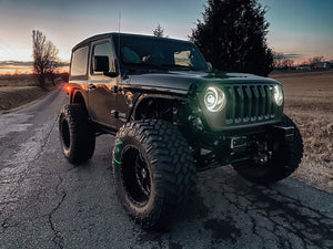 Oracle Oculus Bi-LED Projector Headlights for Jeep JL/Gladiator JT - Matte Blk - 5500K