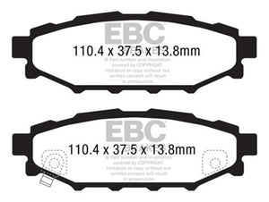 EBC Racing 17-23 Subaru Impreza 2.0L Rear RP-1 Brake Pads