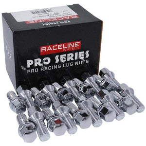 Raceline 12x1.25 1.55in Chrome Lug Bolts (Set of 20)