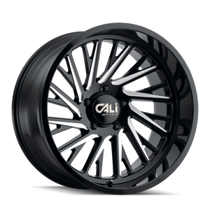 Cali Off-Road 9114 Purge 20x10 / 8x170 BP / -25mm Offset / 125.2mm Hub Gloss Black Milled Wheel