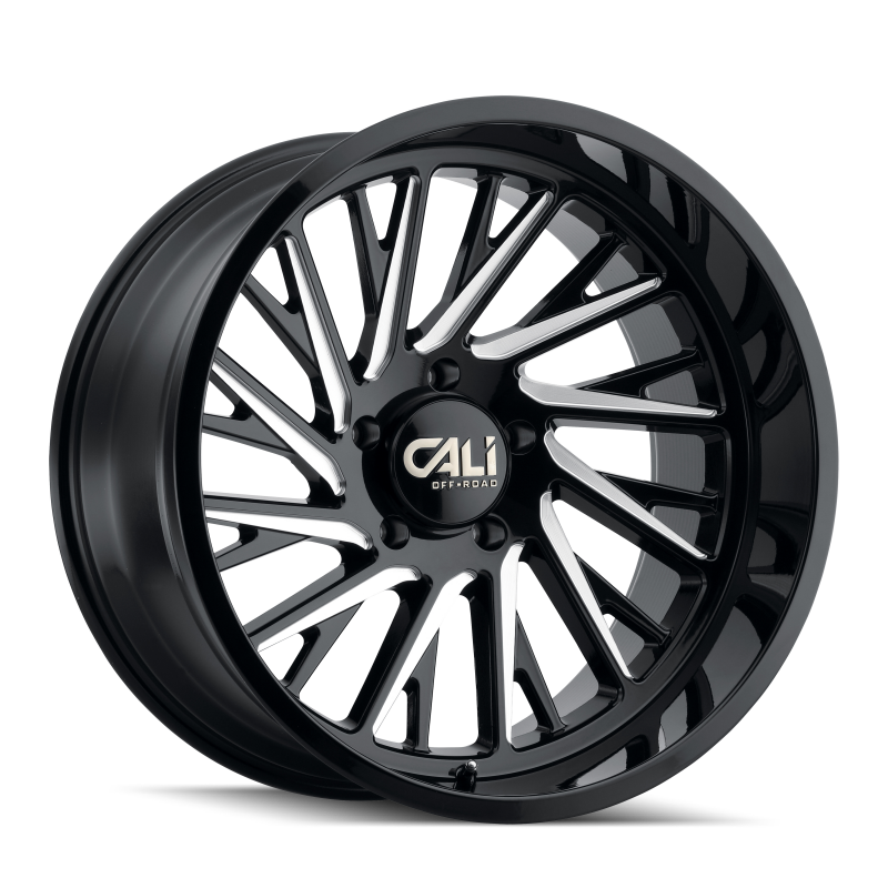 Cali Off-Road 9114 Purge 20x12 / 8x170 BP / -51mm Offset / 125.2mm Hub Gloss Black Milled Wheel