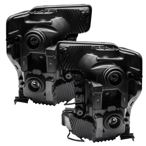 Oracle 17-19 Ford F-250 SD Dynamic Pre-Assembled Headlights - Halogen - Black Edition -