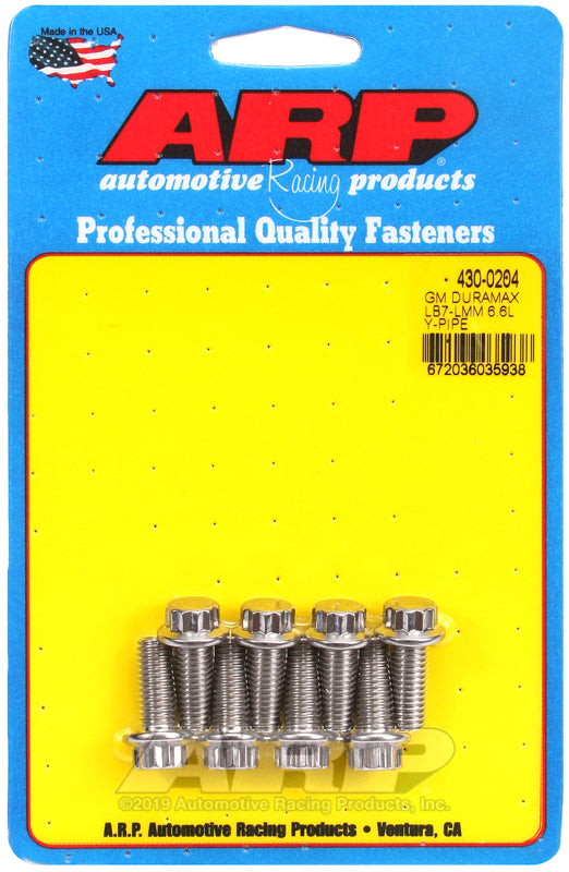 ARP GM Duramax LB7-LMM 6.6L SS 12pt Y-pipe bolt kit