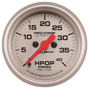 Autometer Ultra-Lite 2 1/16in Electrical 0-4000 PSI High Press Oil Pressure Gauge 94-07 Ford 7.3L
