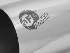 aFe MACH Force-Xp Universal Exhaust Tip 3-1/2 IN Inlet x 4 IN Outlet x 7 IN Polished Right Side Exit