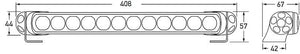 Hella LED Lamp Light Bar 9-34V 350/16in PEN MV ECE