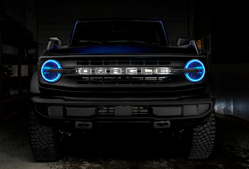 Oracle 2021 Ford Bronco DRL Upgrade w/ Halo Kit - ColorSHIFT w/ Simple Controller