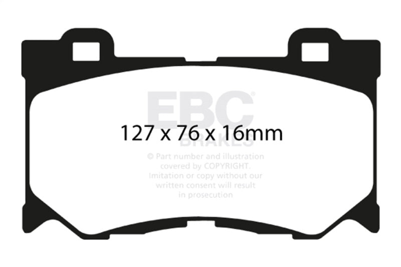 EBC Racing 09-12 Nissan 370Z RP-1 Race Front Brake Pads