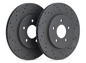 Hawk Talon 2000 Ford Expedition From 11/99 w/ 14mm Studs Drilled and Slotted Rear Brake Rotor Set