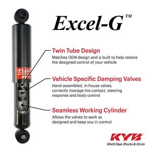 KYB Shocks & Struts Excel-G Front VOLKSWAGEN CC 2009-10 VOLKSWAGEN Eos 2008-10 VOLKSWAGEN Golf 2010