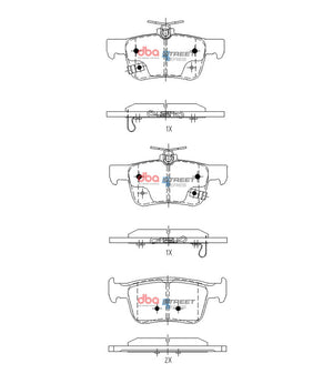 DBA 2019+ Honda Accord 2.0L Hybrid Street Series Rear Brake Pads