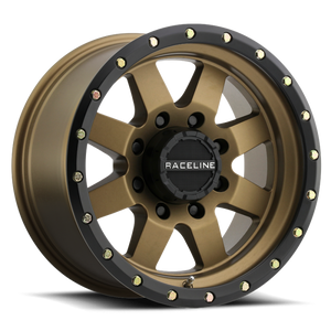 Raceline 935BZ Defender 17x9in / 5x127 BP / 0mm Offset / 83.82mm Bore - Bronze Wheel