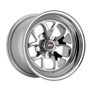 Weld S76 15x9 / 5x120 / 6.5 BS / 3.18 HB - Polished Center - Polished Shell - Non-BL Wheel