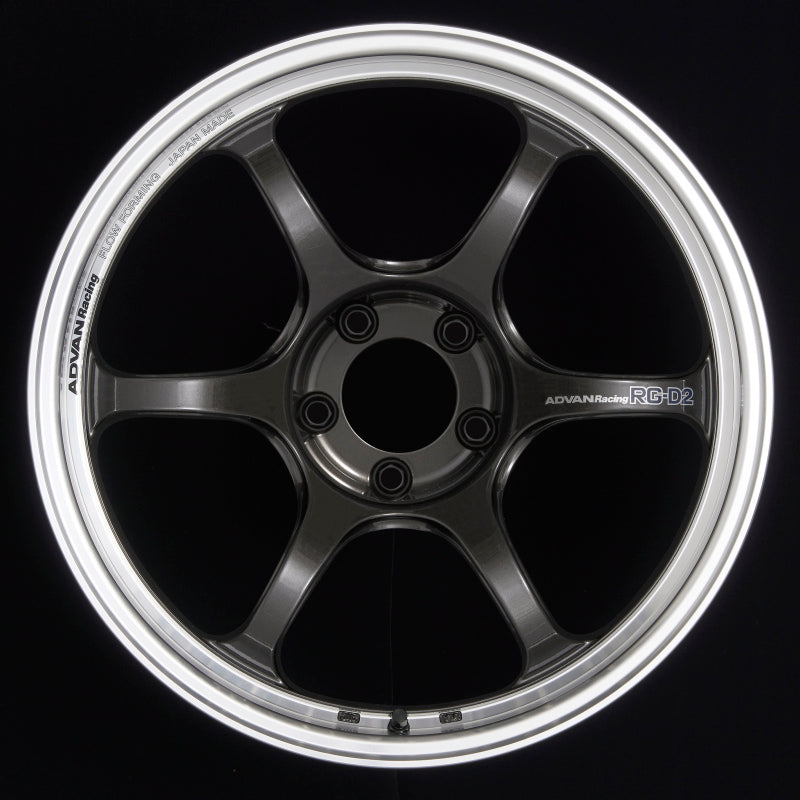 Advan RG-D2 18x9.0 +45 5x100 Machining and Black Gunmetallic Wheel