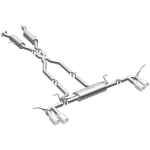 MagnaFlow Cat Back, SS, 2.5in, Quad Split Polish 4in tip 14-15 Jeep Grand Cherokee 3.6L/5.7L V6/V8