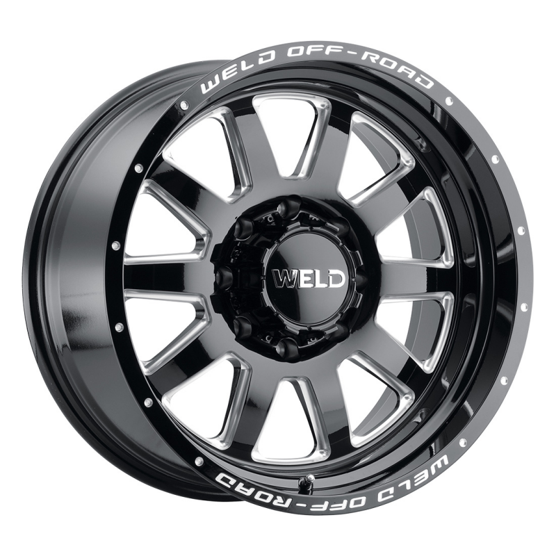Weld Stealth 18x9 / 8x180 / 5 BS / 124.3 HB - Gloss Black Milled - Non-BL Wheel
