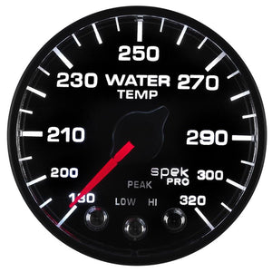 Autometer Spek-Pro - Nascar 2-1/16in Water Temp 180- 320F Bfb Ecu
