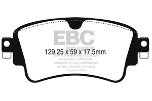 EBC 2018+ Audi A4 Allroad Quattro 2.0L Turbo Greenstuff Rear Brake Pads