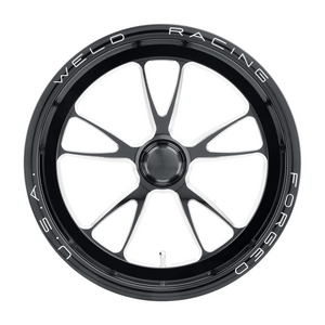 Weld Full Throttle Frontrunner 17x3.5 / Anglia Spindle / 0 BS - Gloss Black Milled - Non-BL Wheel