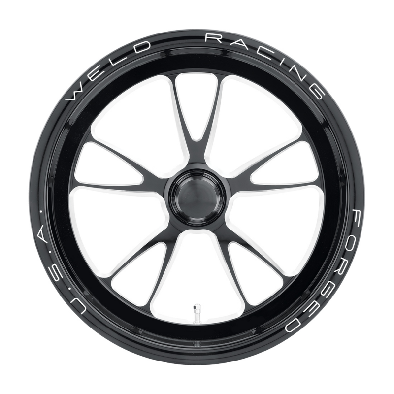 Weld Full Throttle Frontrunner 17x3.5 / Anglia Spindle / 0 BS - Gloss Black Milled - Non-BL Wheel
