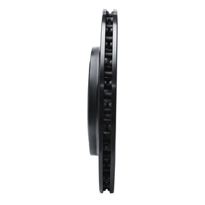 R1 14-19 Chevrolet Corvette Rear Right Drilled & Slotted Black Brake Rotor