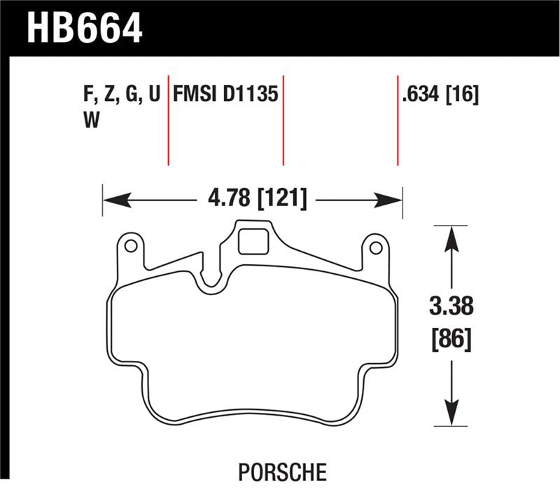 Hawk 06-12 Porsche 911/ Boxter / Cayman DTC-70 Race Brake Pads