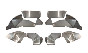 Fishbone Offroad 2018+ Jeep Wrangler JL Front/Rear Set of 4 Aluminum Raw Inner Fenders